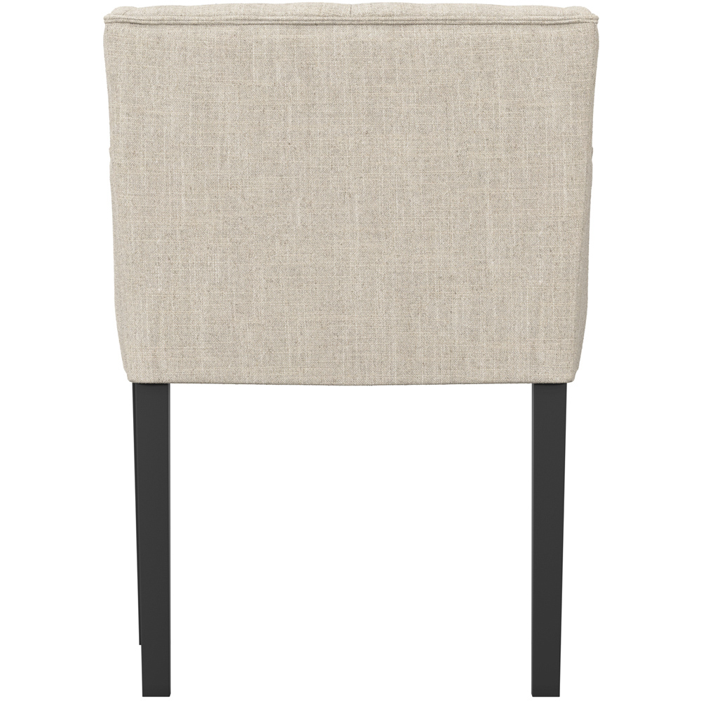 LPD Home Shay Stone Linen Winged Back Dining Chair with Arms Image 5