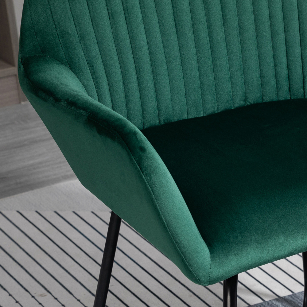 Portland Green Upholstered Accent Chair Image 3