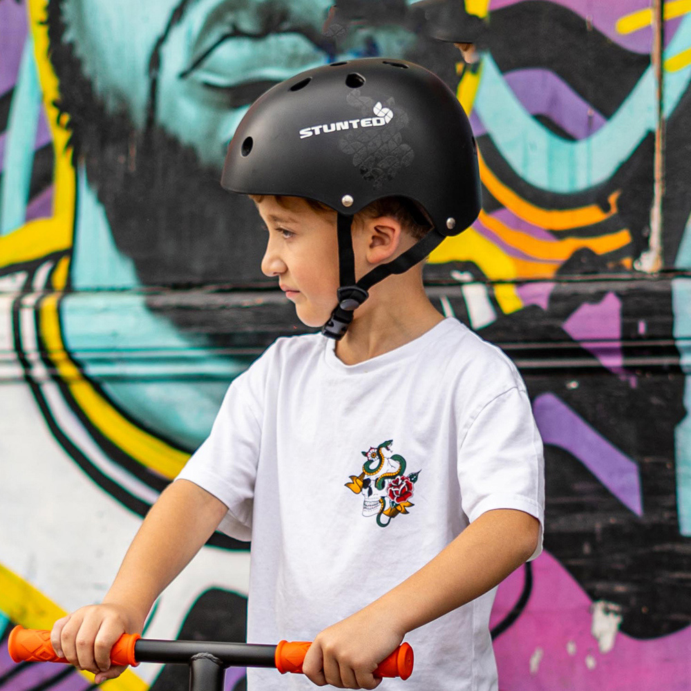 Stunted Black Adjustable Ramp Helmet Image 2
