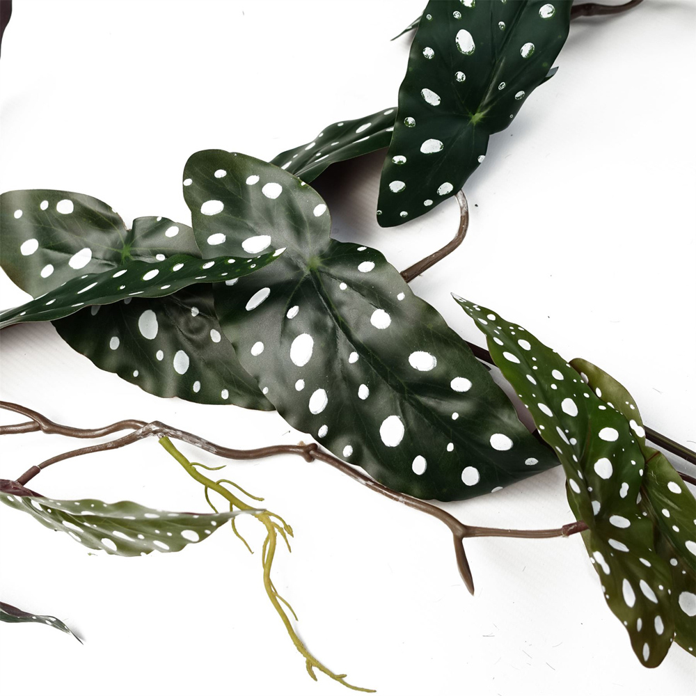 Leaf Trailing Begonia Maculata Spotted Hanging Artificial Plant 4ft 6 Pack Image 4