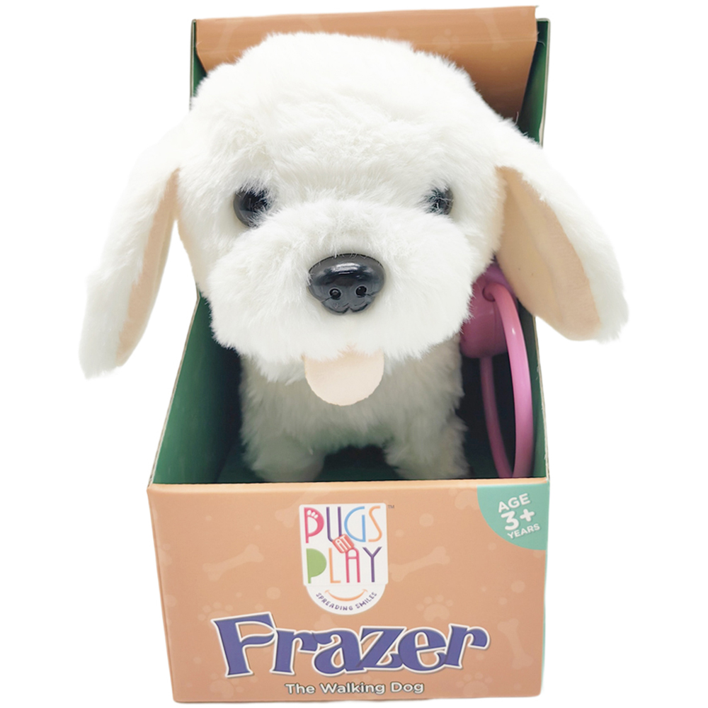 Pugs at Play Frazer Interactive Walking Dog Plush Soft Toy with Hand Control Lead Image 2