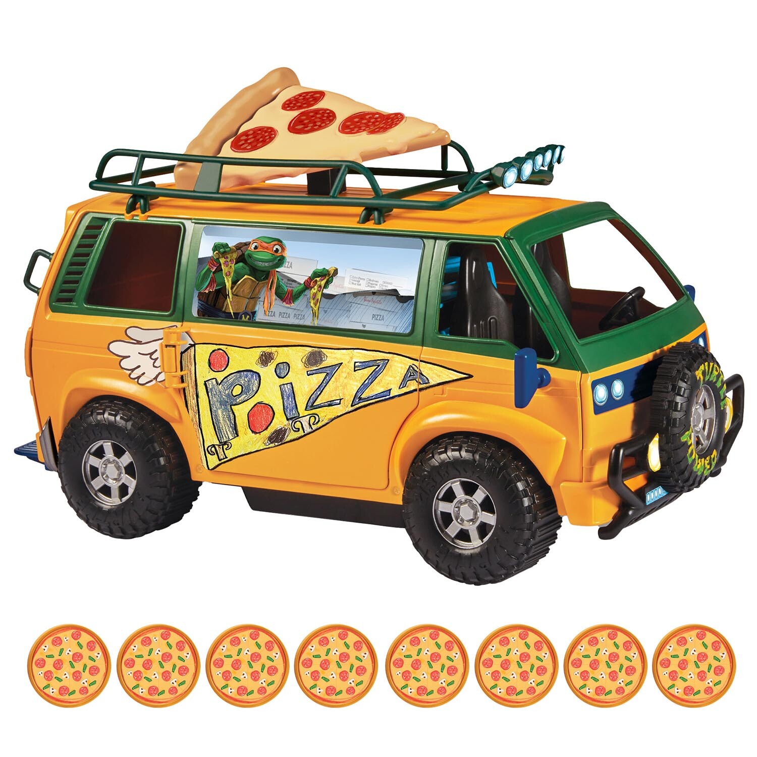 Teenage Mutant Ninja Turtles Pizza Fire Delivery Van - Yellow Image 2