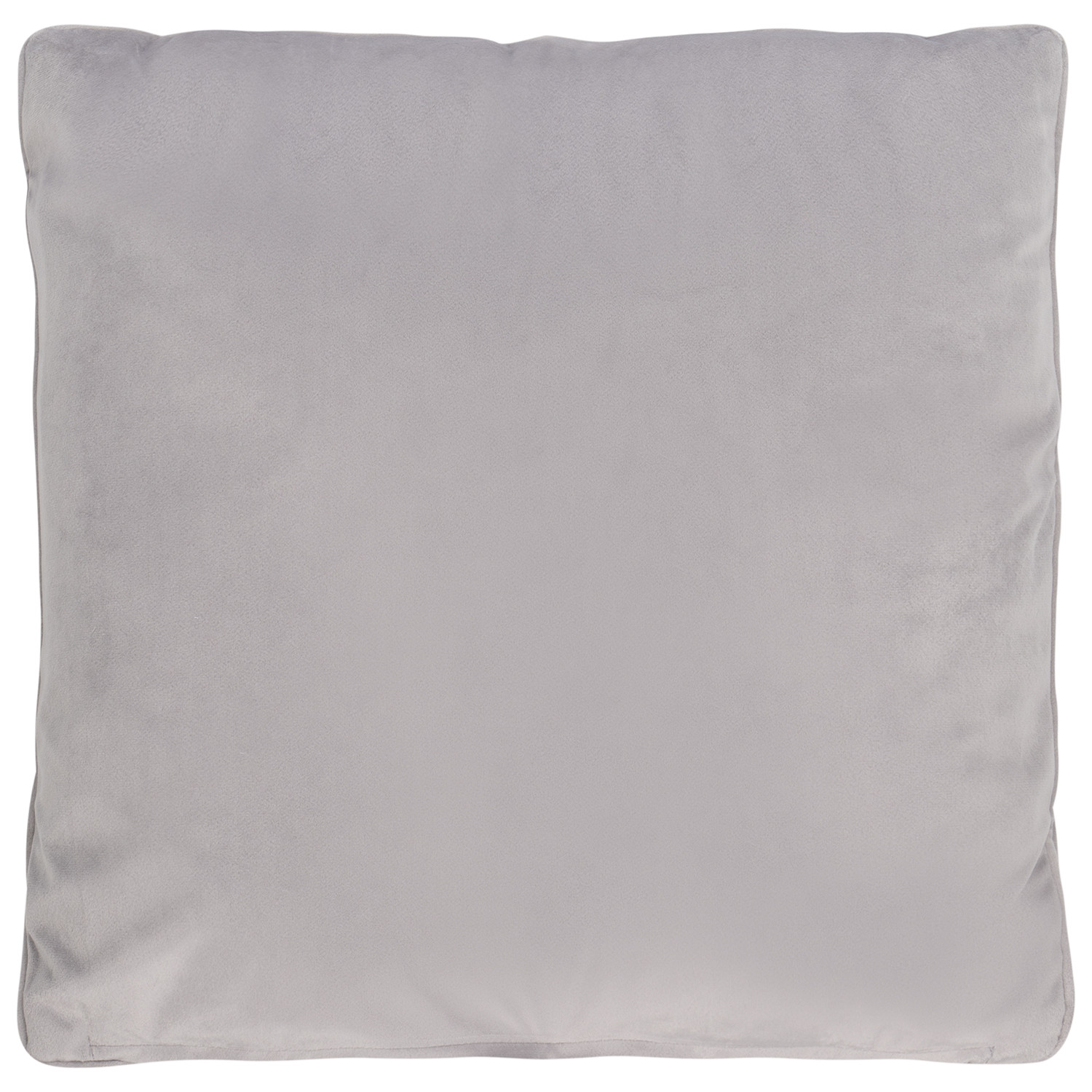 Divante Vermont Silver Velvet Cushion 45 x 45cm Image 1