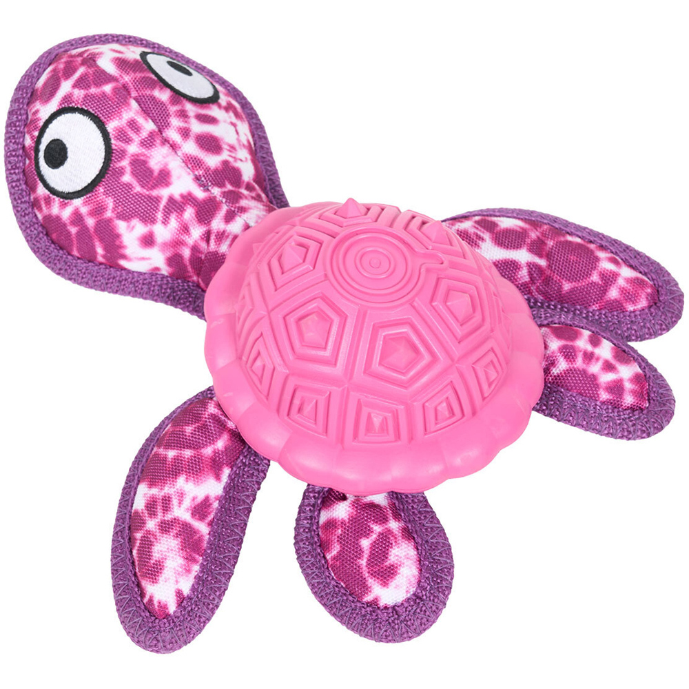 Turtle with Rubber Shell Dog Toy Image 8