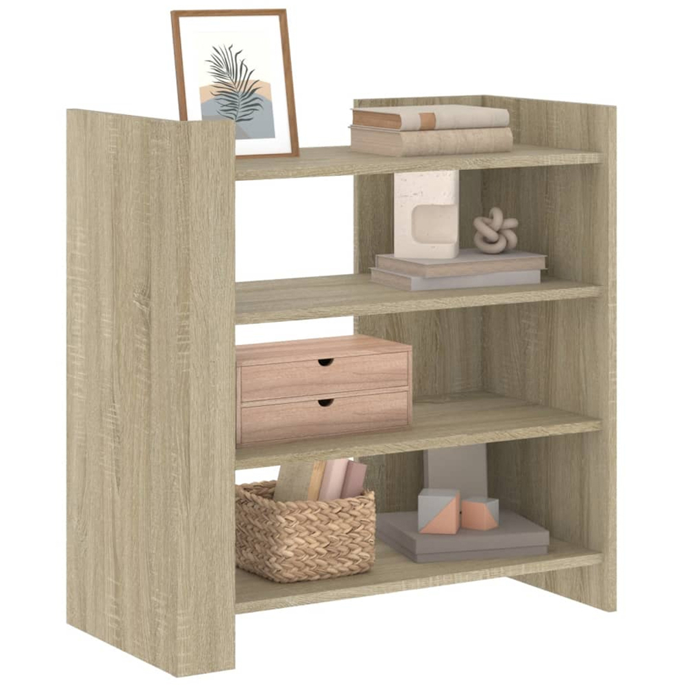 vidaXL 4 Shelf Sonoma Oak Sideboard Image 3