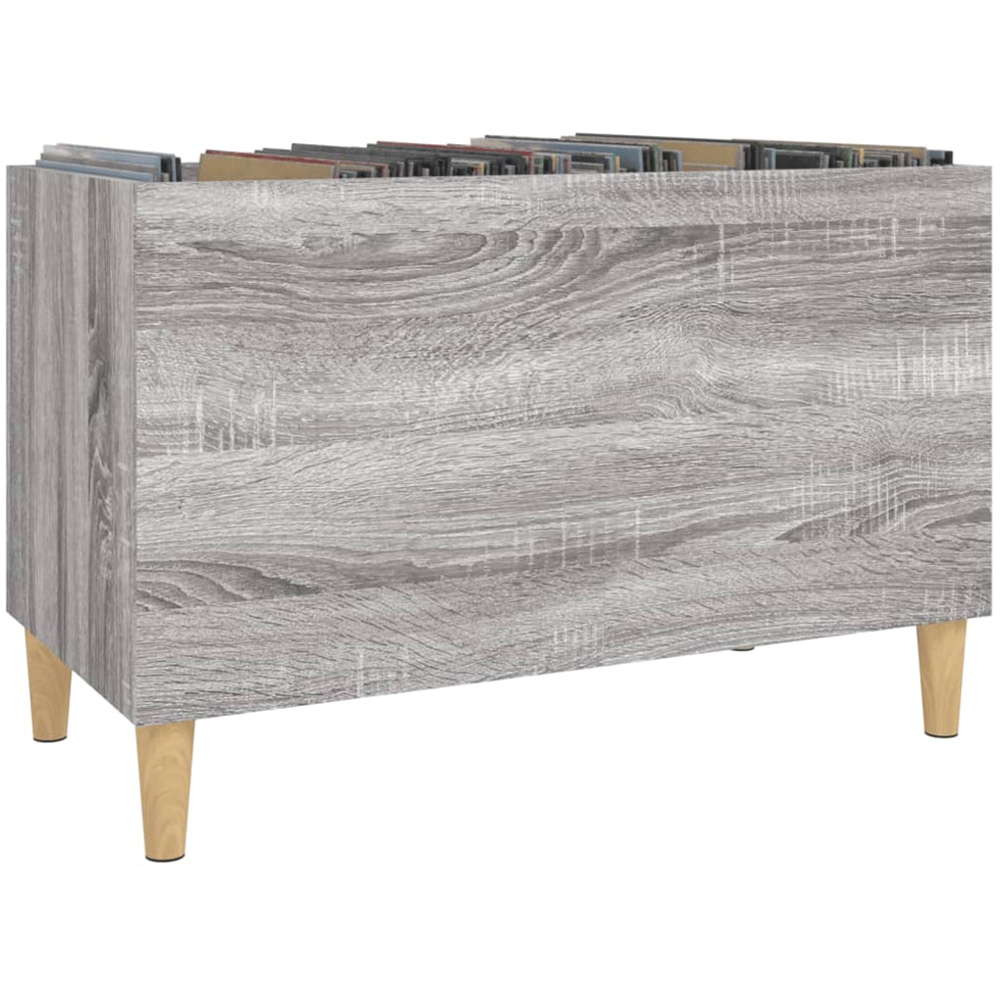 vidaXL Grey Sonoma Record Cabinet Image 4