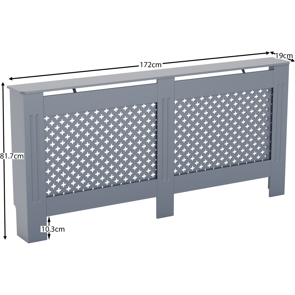 VIDA DESIGNS Oxford Grey Radiator Cover Extra Large Image 7