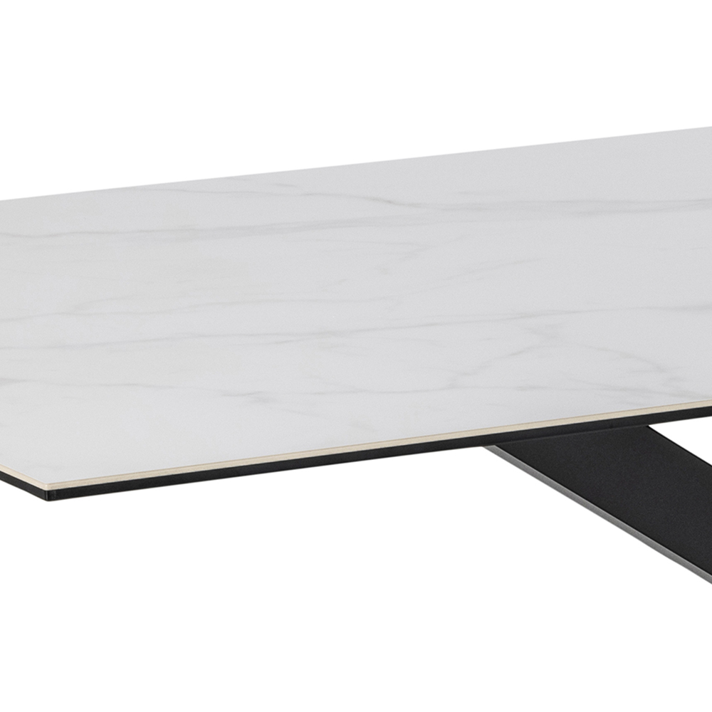 Florence Heaven Ceramic 8 Seater Dining Table White Image 5