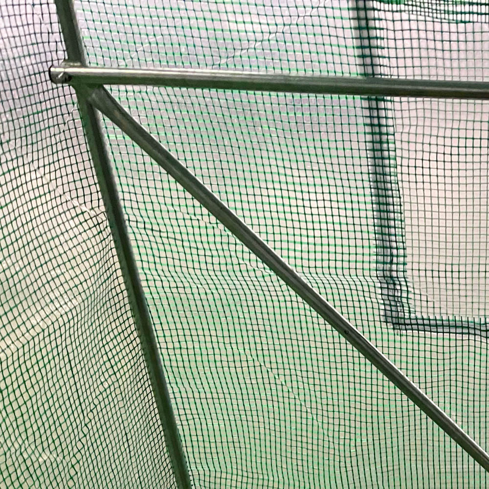Outsunny Green Steel 12.6 x 6ft Walk In Greenhouse Image 3