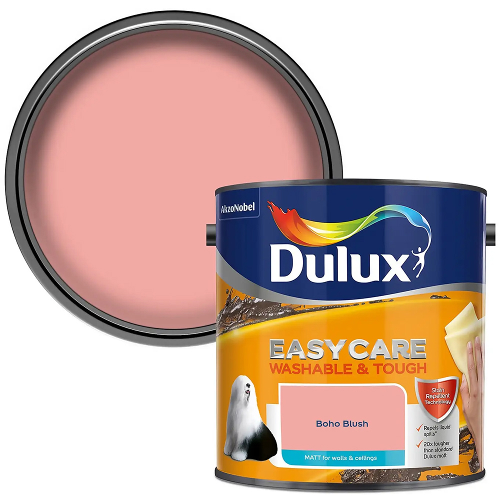 Dulux Easycare Washable & Tough Boho Blush Matt Paint 2.5L Image 1