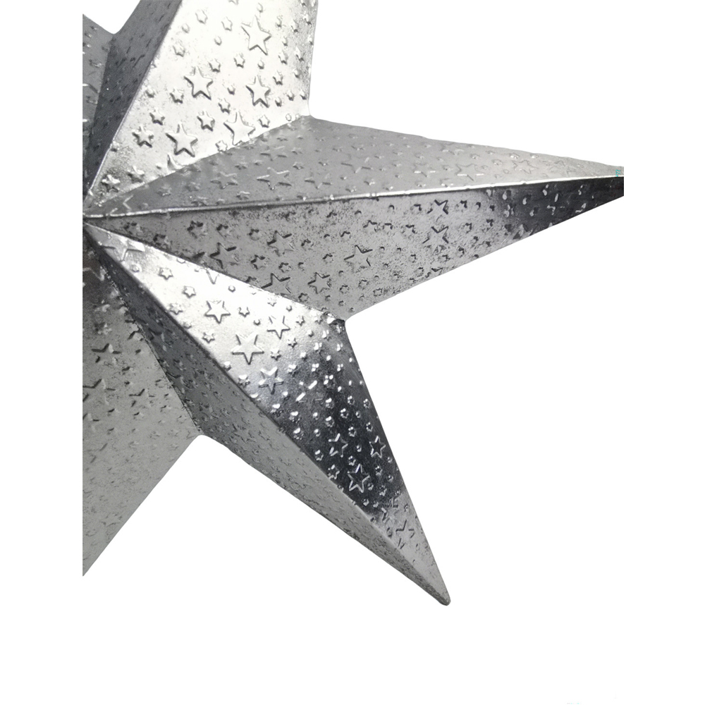 Large Metal Star Silver Image 3