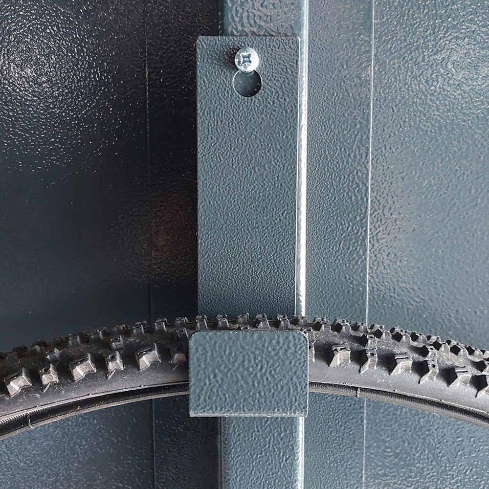 Asgard Centurion 5 x 18ft Double Door Cream High Security Bike Shed Image 9