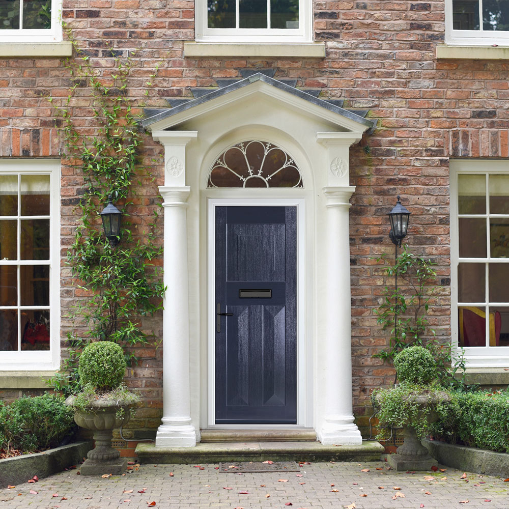 Crystal-Direct Eaton Solid Blue GRP None Glass Right Hand Open Front Door 890 x 2090mm Image 2