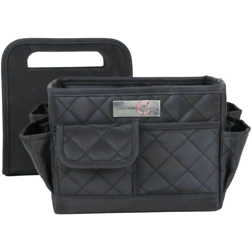 Everything Mary EVM14496-1 Quilted Black Collapsible Desktop Craft Organiser 20.3 x 15.2 x 21.6cm Image 2