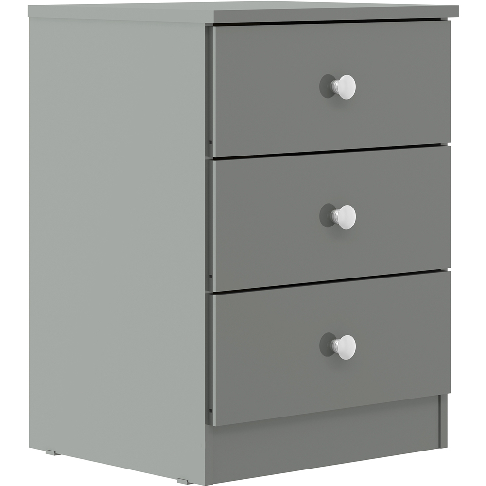 Seconique Denver 2 Door Wardrobe Grey Gloss Bedroom Furniture Set Image 5