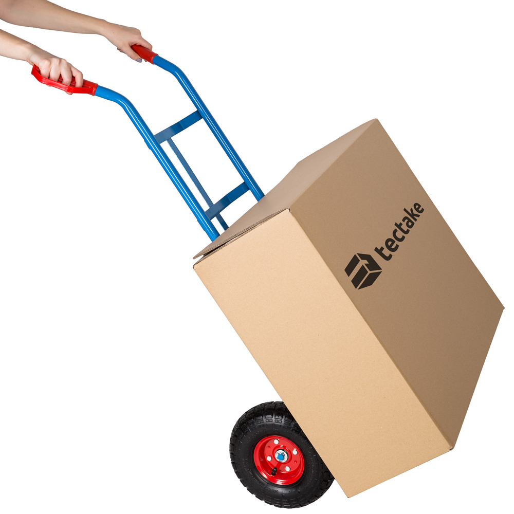 tectake Blue Steel Frame Sack Barrow with 200kg Load Capacity Image 4
