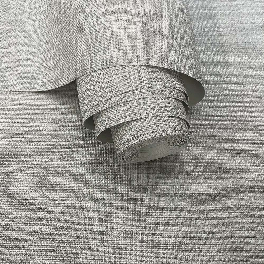 Belmont House Hendrix Silvery Grey Wallpaper Image 2