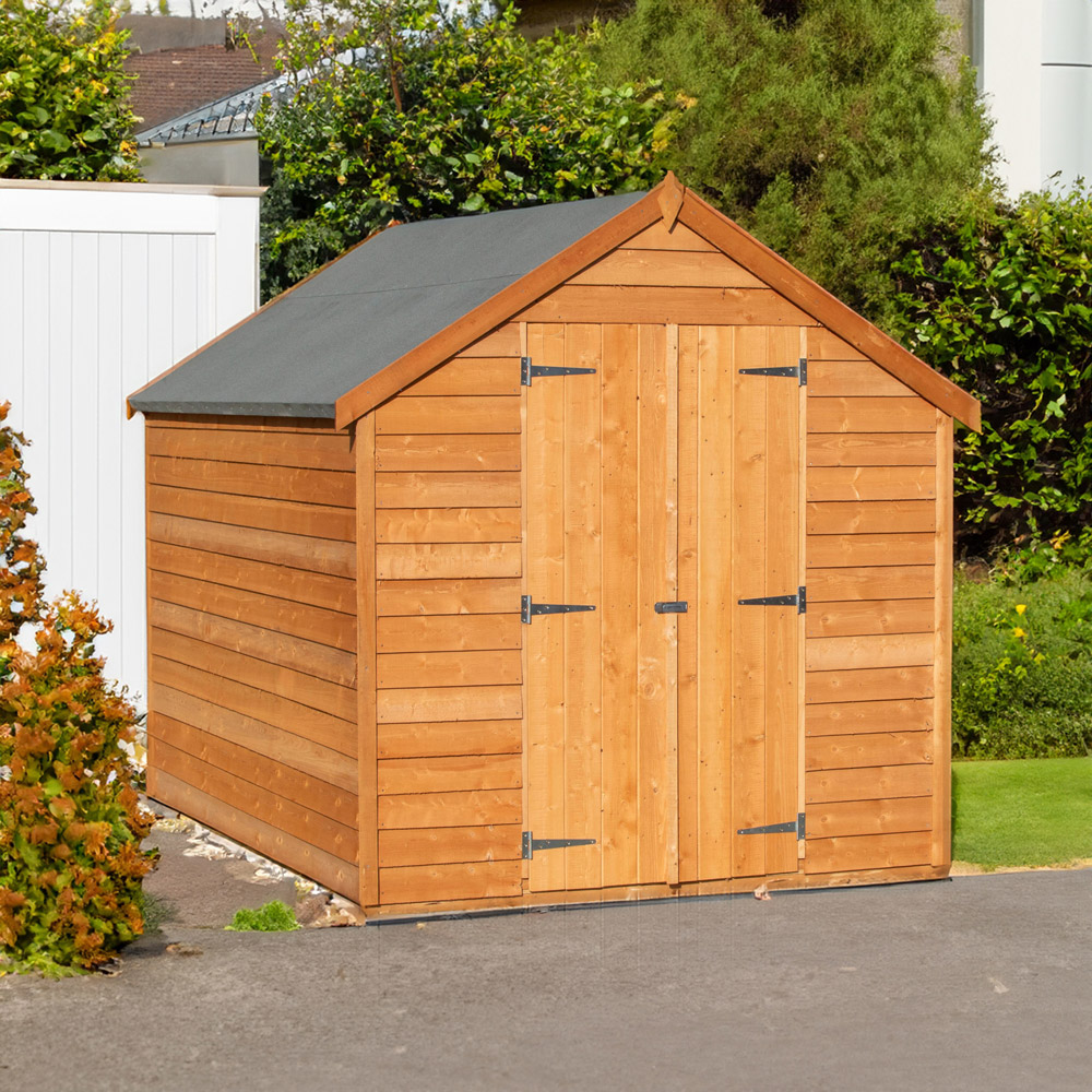 Shire 6 x 8ft Double Door Overlap Apex Shed Image 2