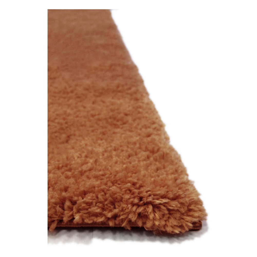 Homemaker Terracotta Snug Plain Shaggy Rug 80 x 150cm Image 3