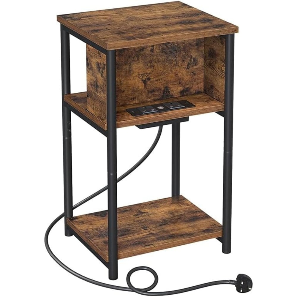 Alivio Slim Bedside Table with Charging Station Image 2