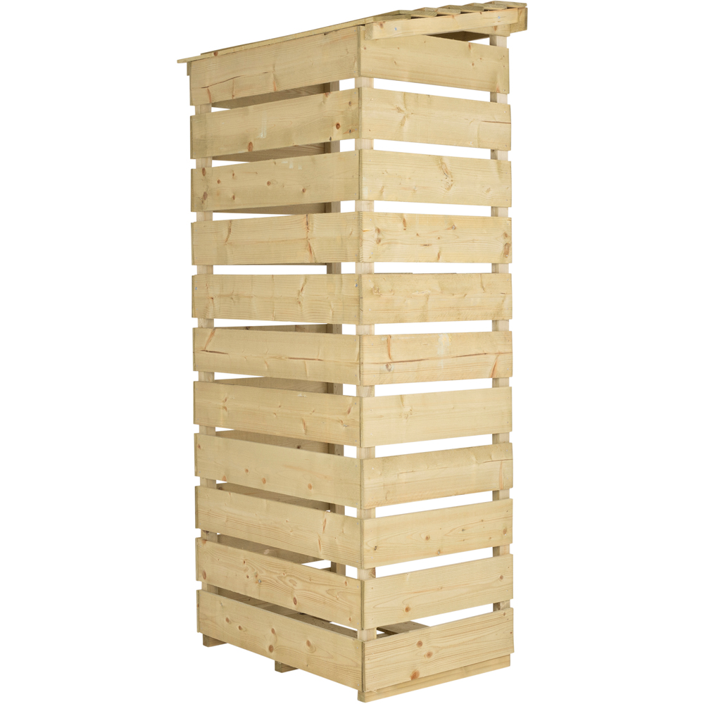 Charles Bentley 53.2 x 76 x 182.3cm Single Wooden Log Store Image 5