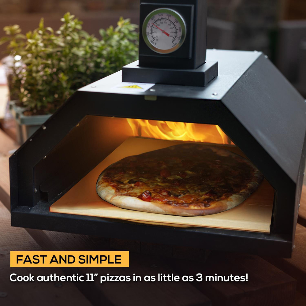 Haven Outdoor Wood Fired Pizza Oven with Rain Cover Image 2