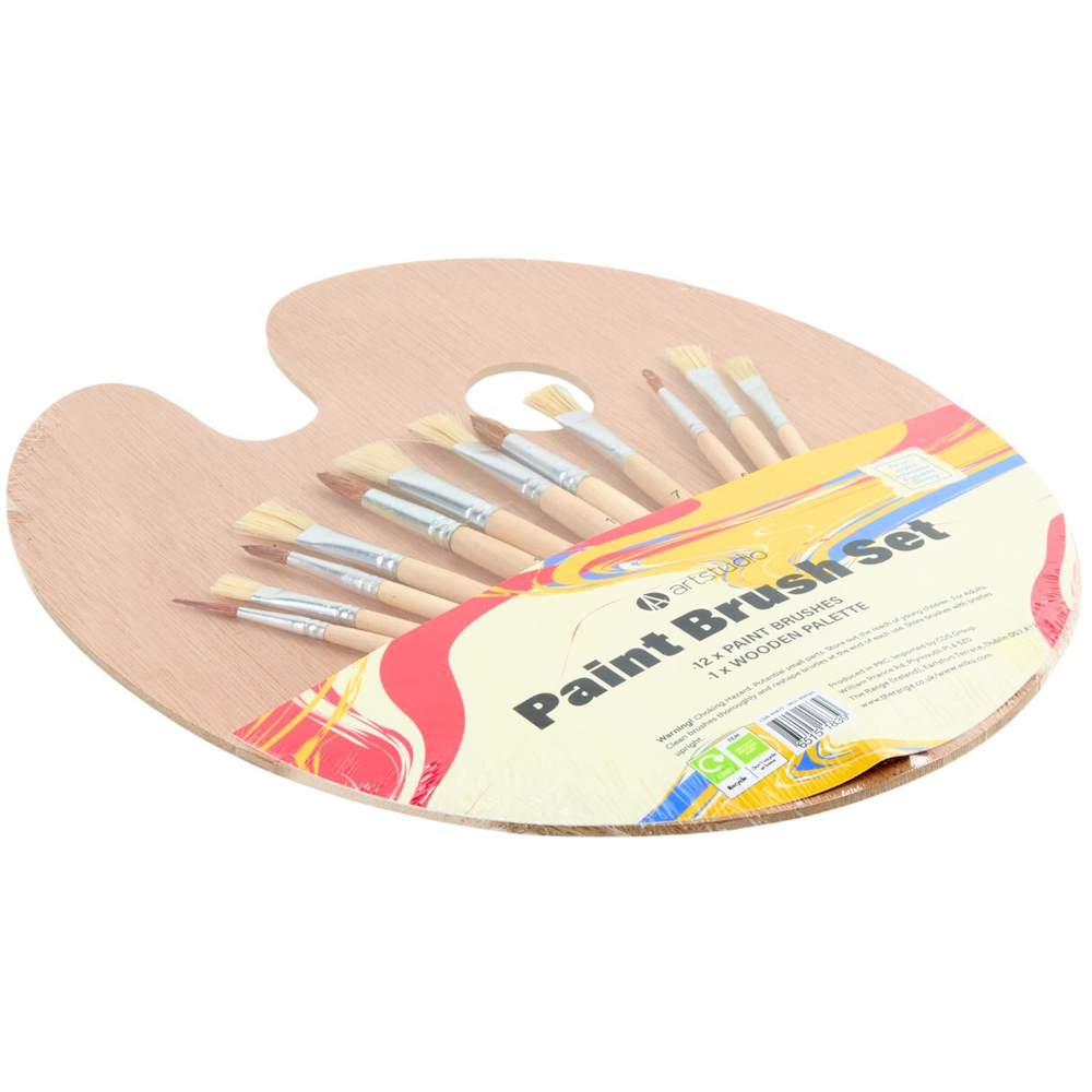Wooden Paint Brush Set Image 2