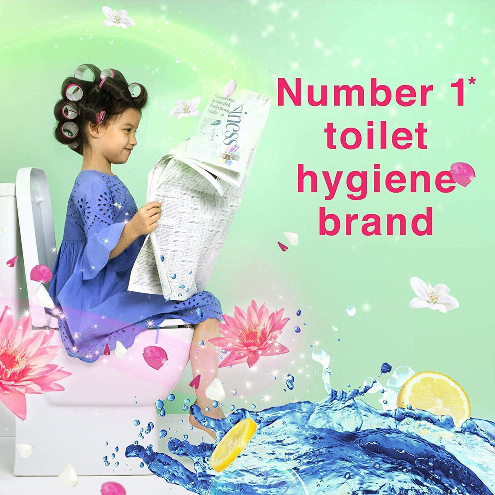 Bloo Power Active Fresh Flowers Anti Limescale Effect Toilet Rim Block 50g 6 Pack Image 3