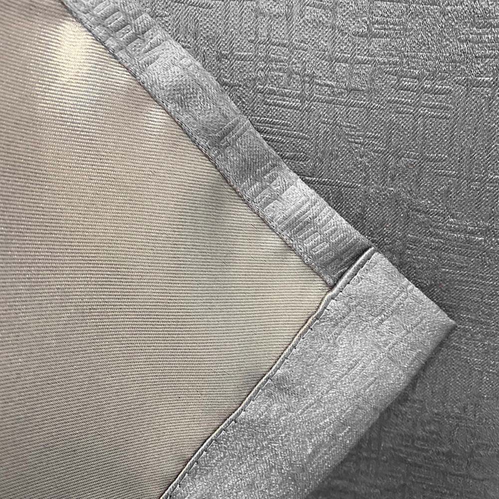 Enhanced Living Vogue Grey Thermal Blackout Eyelet Readymade Curtains 117 x 229cm Image 4