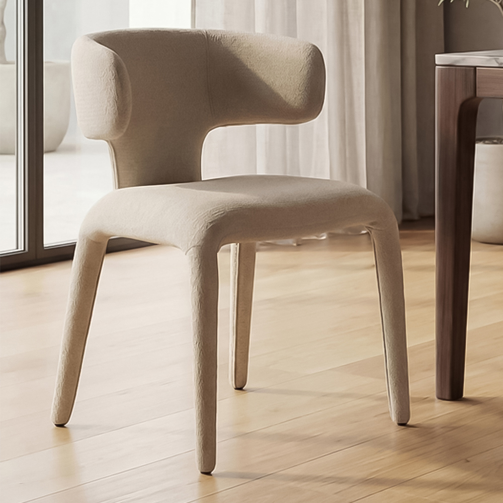 Portland Savoy Beige Statement Dining Chair Image 1