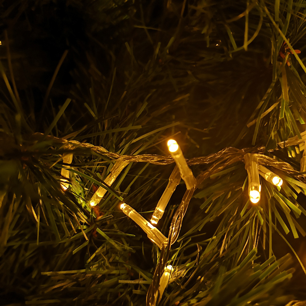 Premier 1000 Vintage Gold LED Multi-Function Clear String Light 25m Image 4