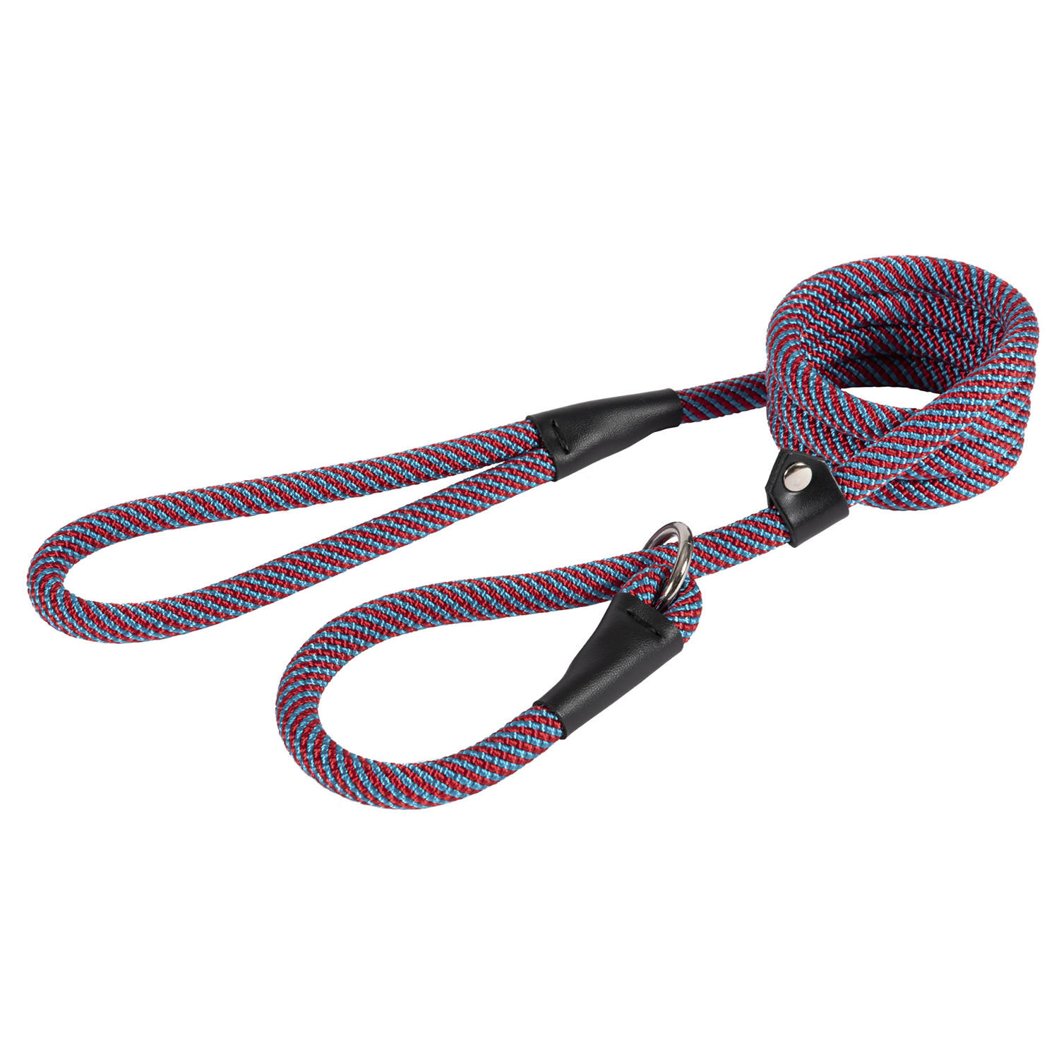 Deluxe Slip Rope Lead - Red/Blue Image