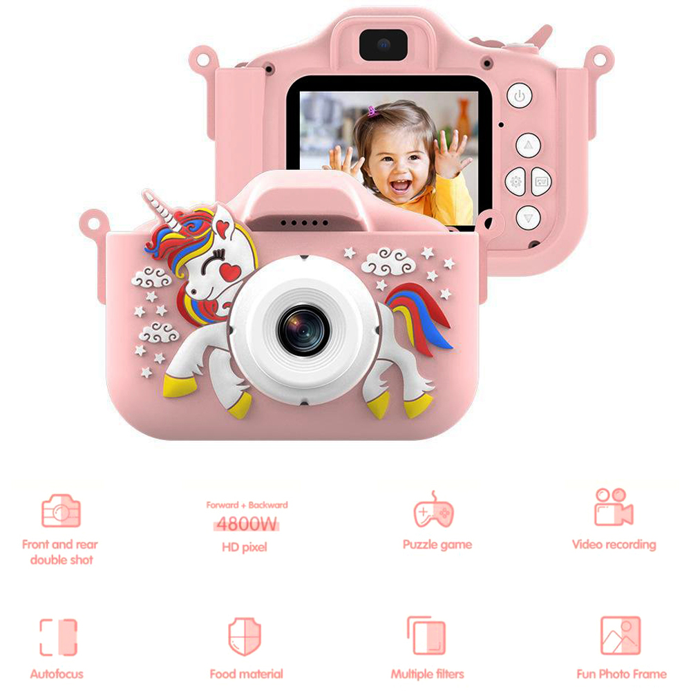 Living and Home Kids X10S Unicorn Digital Camera with 4800W HD Image 7