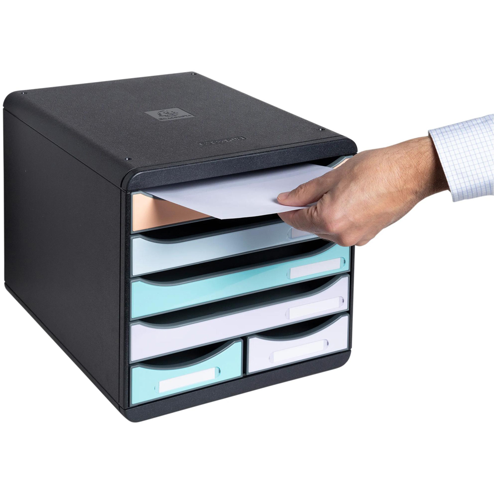 Exacompta Big Box Maxi Aquarel 6 Drawer Multicolour Filing Module Image 8