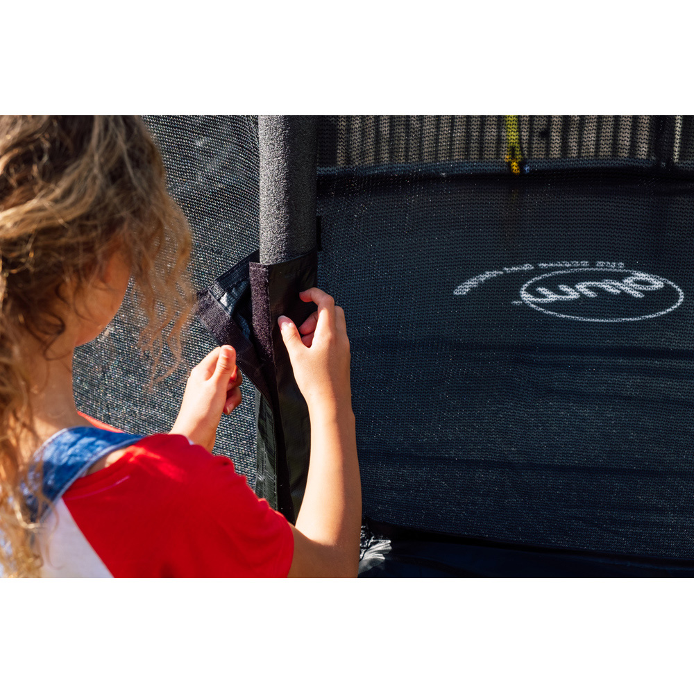 Plum Play Space Zone II Evolution 14ft Springsafe Trampoline with Enclosure Black Image 7