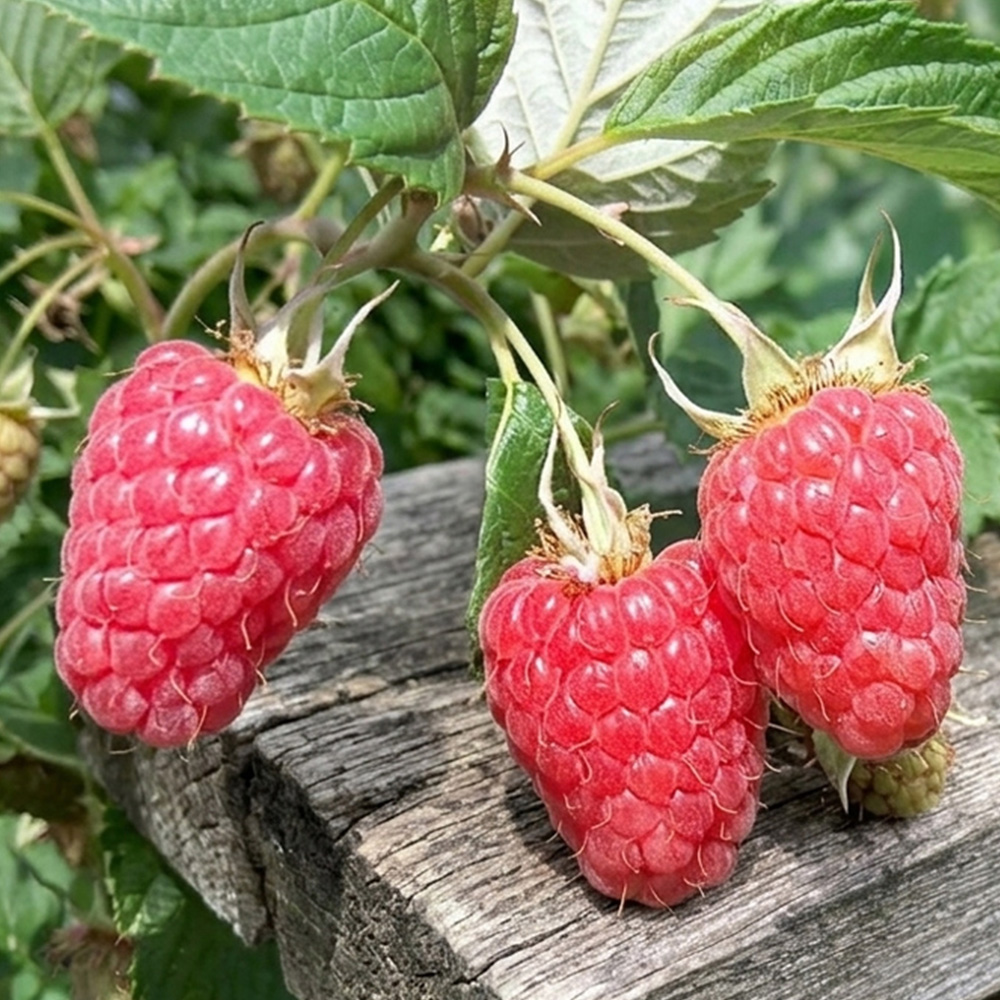 Thompson & Morgan Raspberry Rubus Idaeus Malling Minerva Cane Plant 6 Pack Image 1