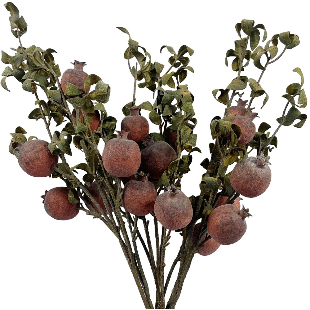 Leaf Pomegranate Artificial Stem 75cm 6 Pack Image 3