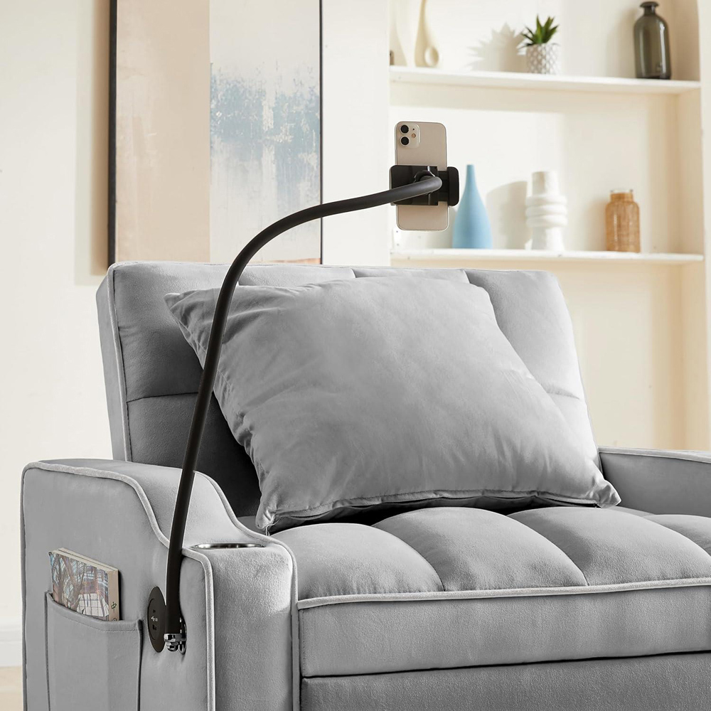 Kosy Koala Convertible Grey Sofa Sleeper Chair Image 4