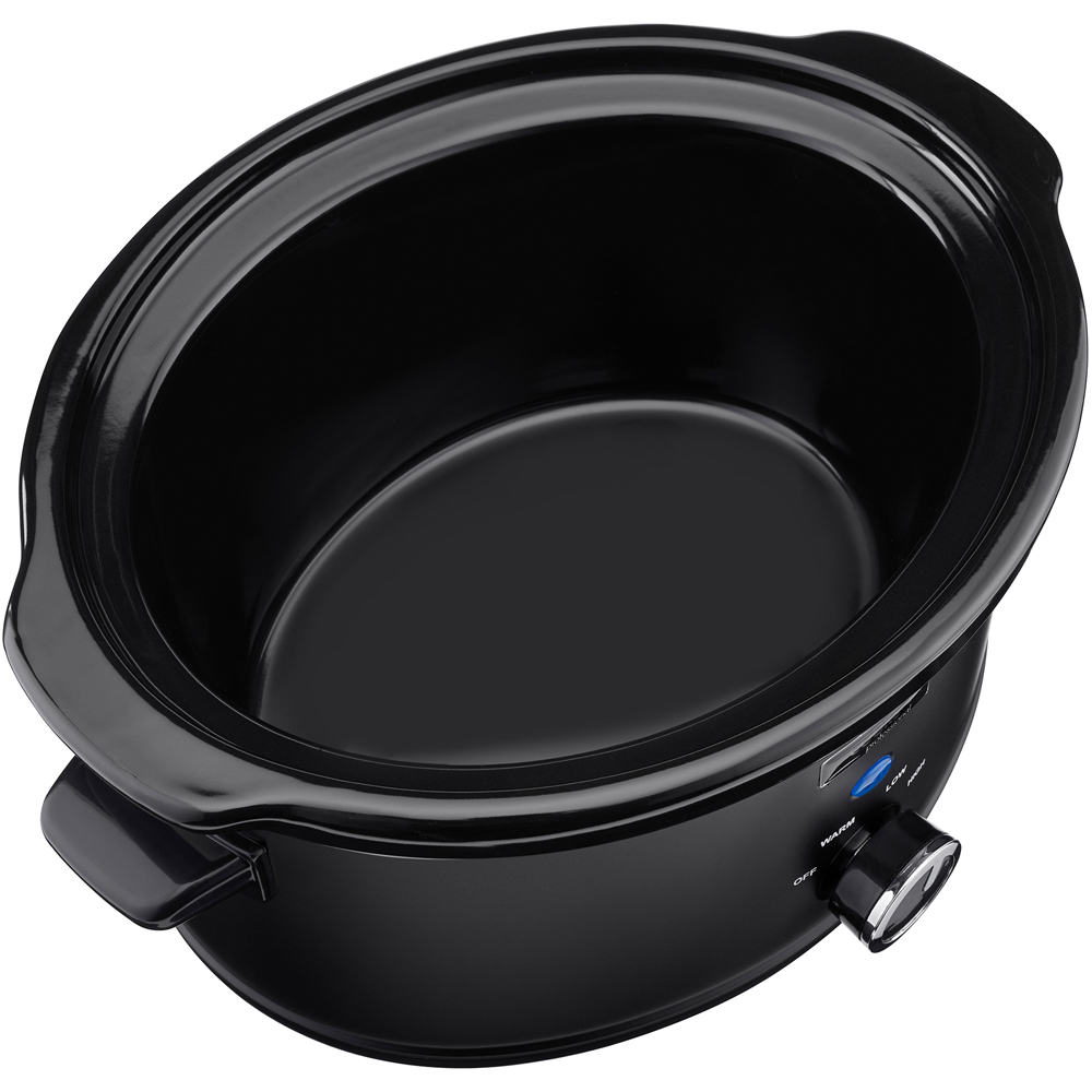 Cooks Professional 3.5L Black Stainless Steel Slow Cooker with Removable Ceramic Pot Bowl Image 3