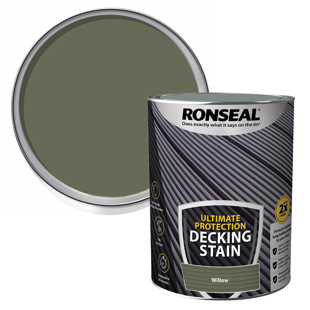 Ronseal Ultimate Protection Willow Decking Stain 5L Image 1
