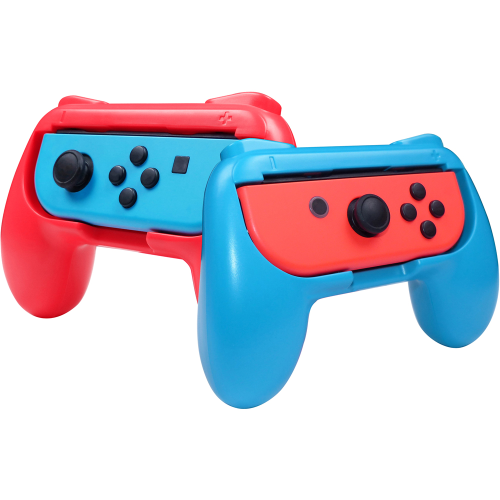 Subsonic Red and Blue Nintendo Switch Joy Cons Control Grip 2 Pack Image 1