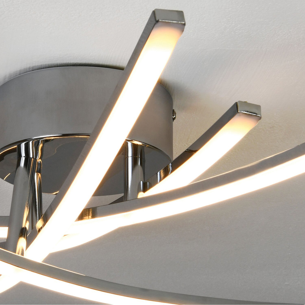 Arizona Chrome LED Ceiling Light Image 6