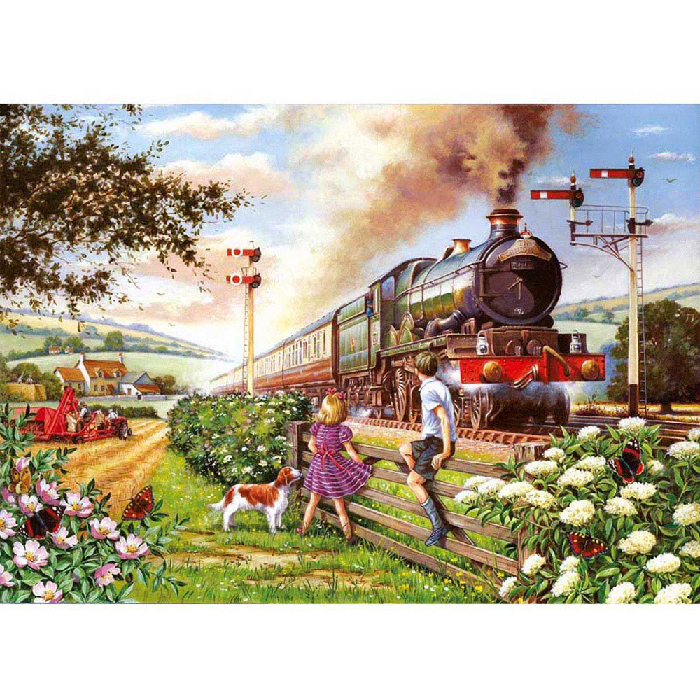 The House of Puzzles Railway Children 500 Piece Jigsaw Puzzle Image