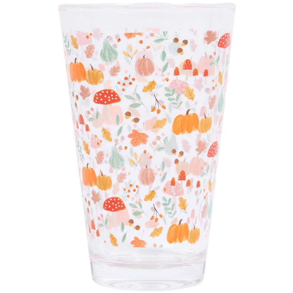 Autumn Print Glass Image 1