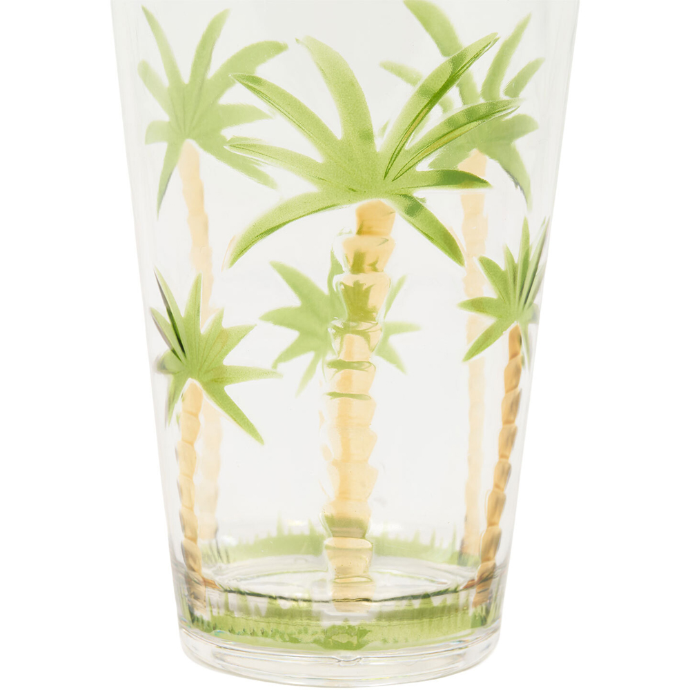 Palm Tree Design High Ball Tumbler Clear Image 2