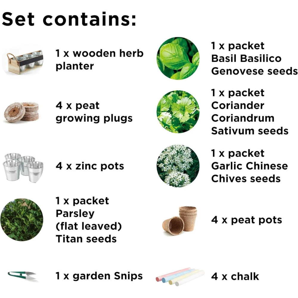 Garden Gear Chalk Board Herb Garden Gift Set Image 4
