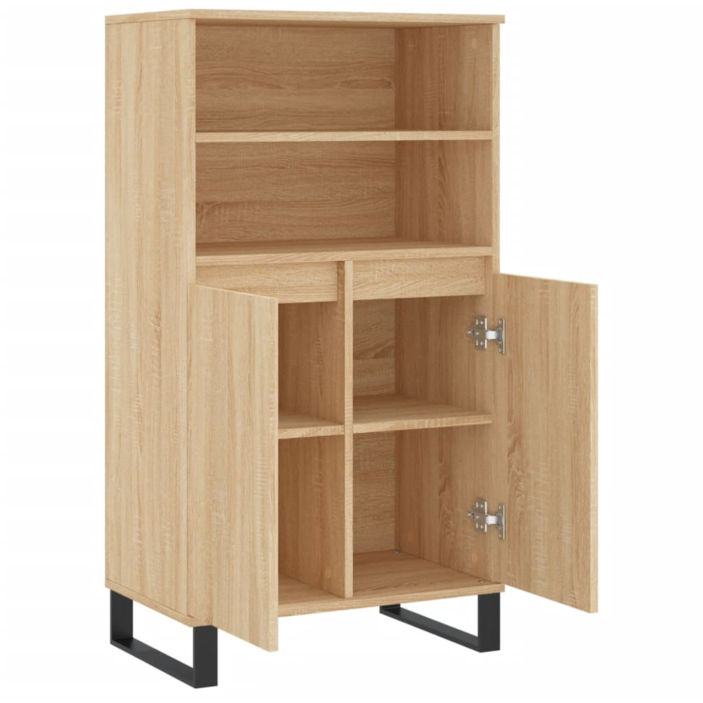 vidaXL 2 Door 2 Shelf Sonoma Oak Highboard Image 5