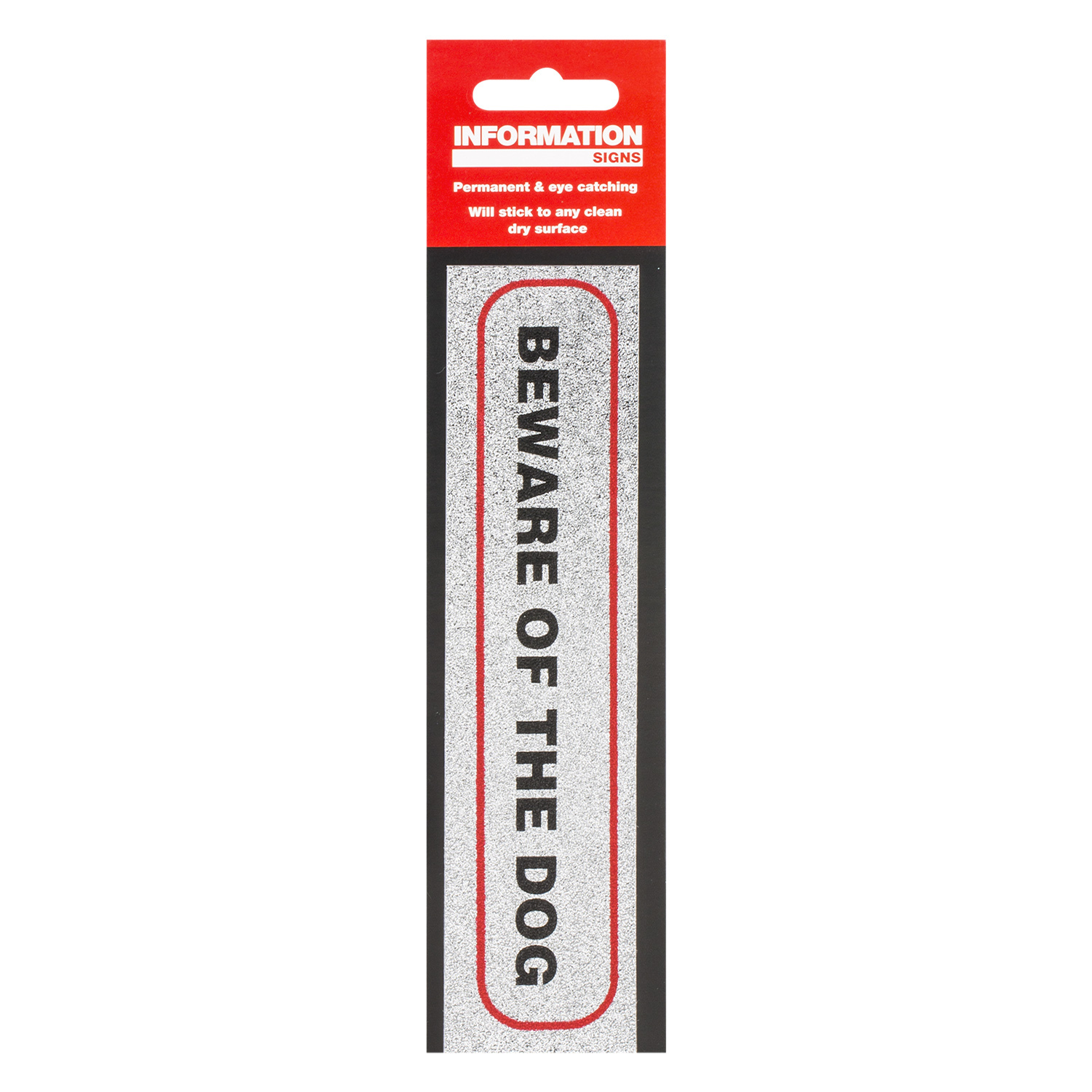Beware Of The Dog Sticker Sign Image
