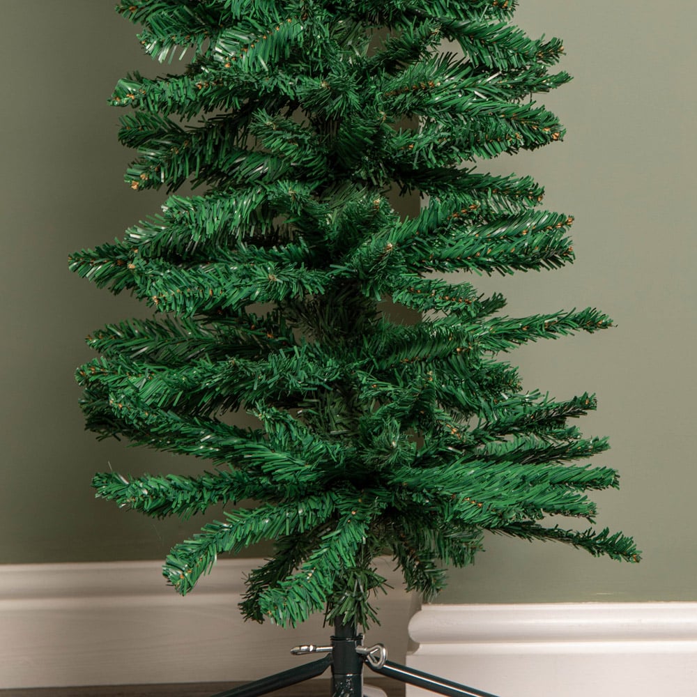 Samuel Alexander Green Pencil Artificial Christmas Tree with Green Metal Stand 5ft Image 5