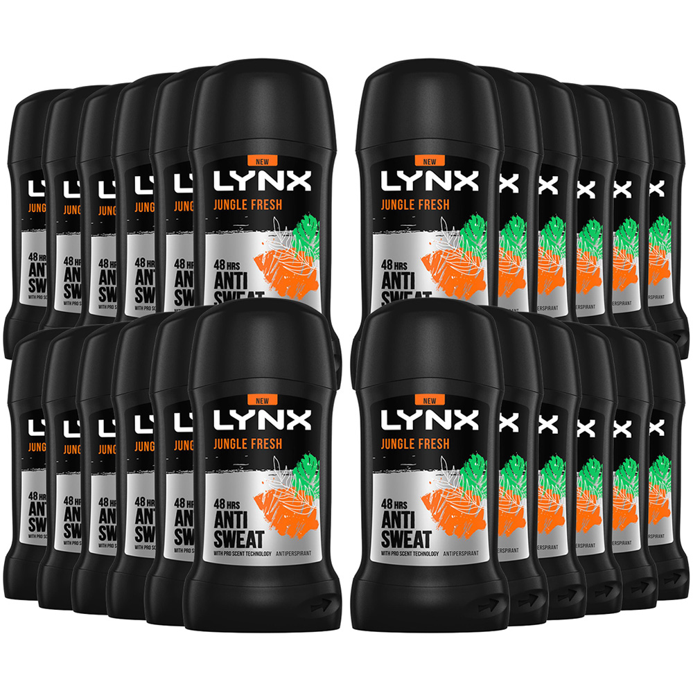 Lynx Jungle Fresh 48H Odour Protection Anti-Perspirant Deodorant Stick 50ml 24 Pack Image 1